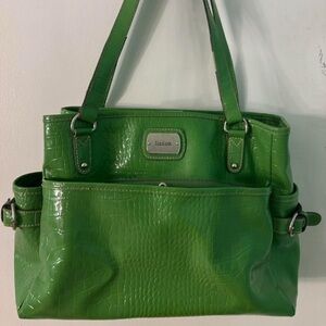 green liz&co shoulder purse
